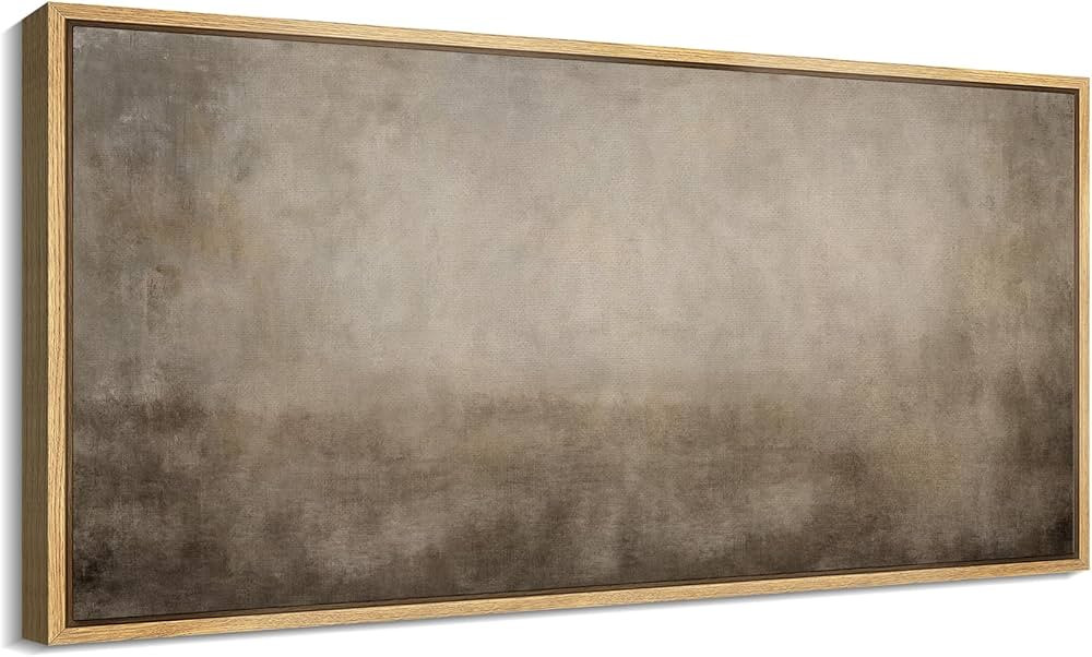 SIGNFORD Extra Large Framed Canvas Print Wall Art Abstract Neutral Ombre Minimalist Gradient Illu... | Amazon (US)