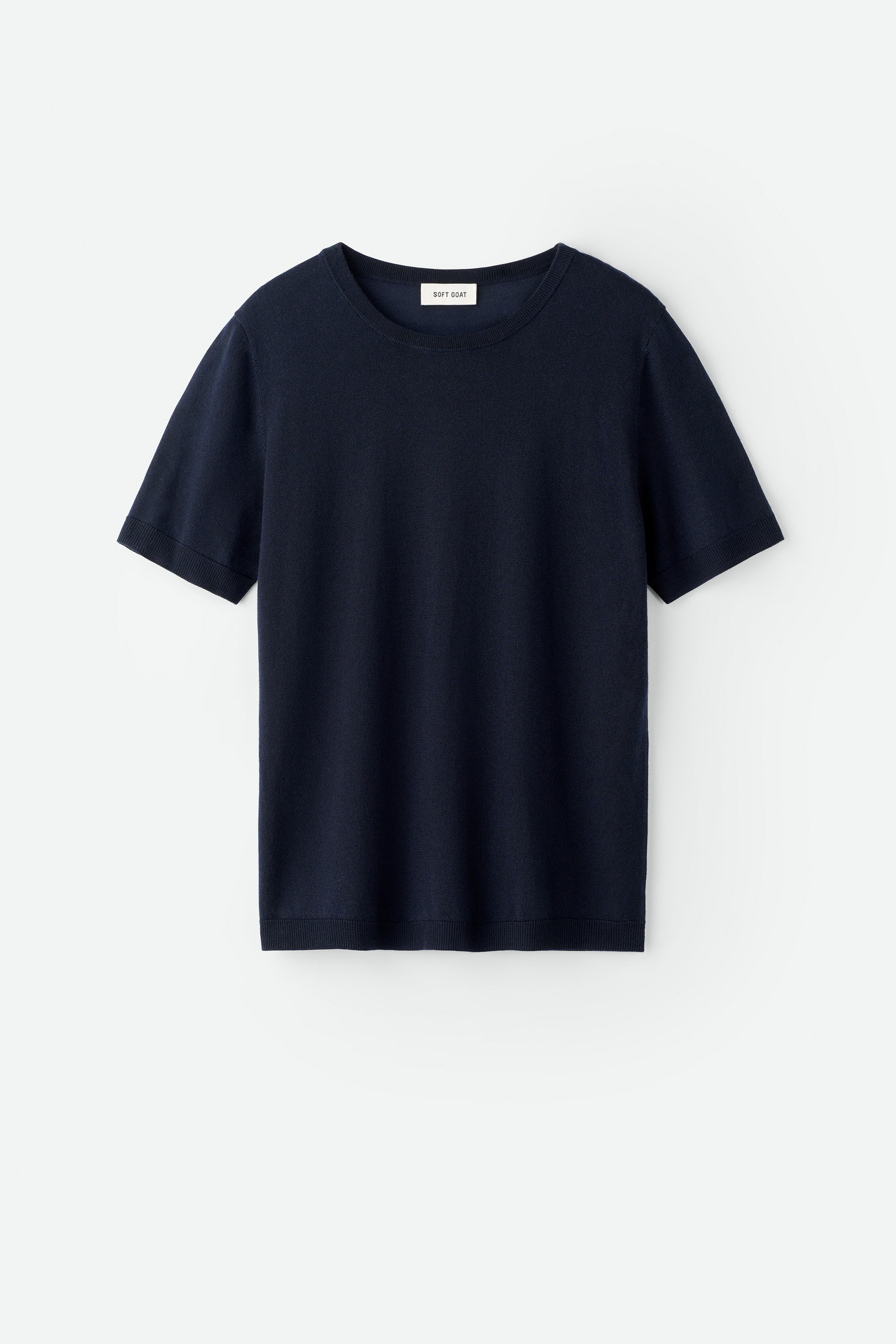 Featherlight tee - Kurze Ärmel - Navy | Soft Goat | Soft Goat