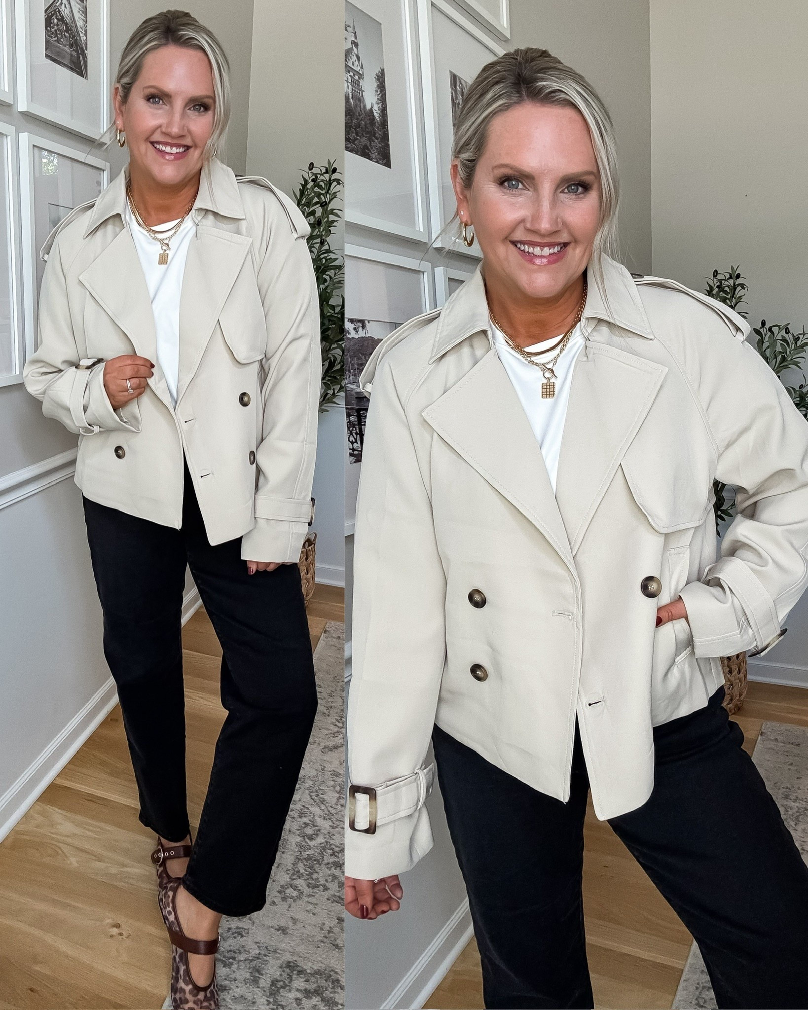 Loving this cropped trench coat as a light layer for fall. Fall fashion Fall style Cropped trench Fall capsule wardrobe 

#LTKStyleTip #LTKFindsUnder50 #LTKSeasonal