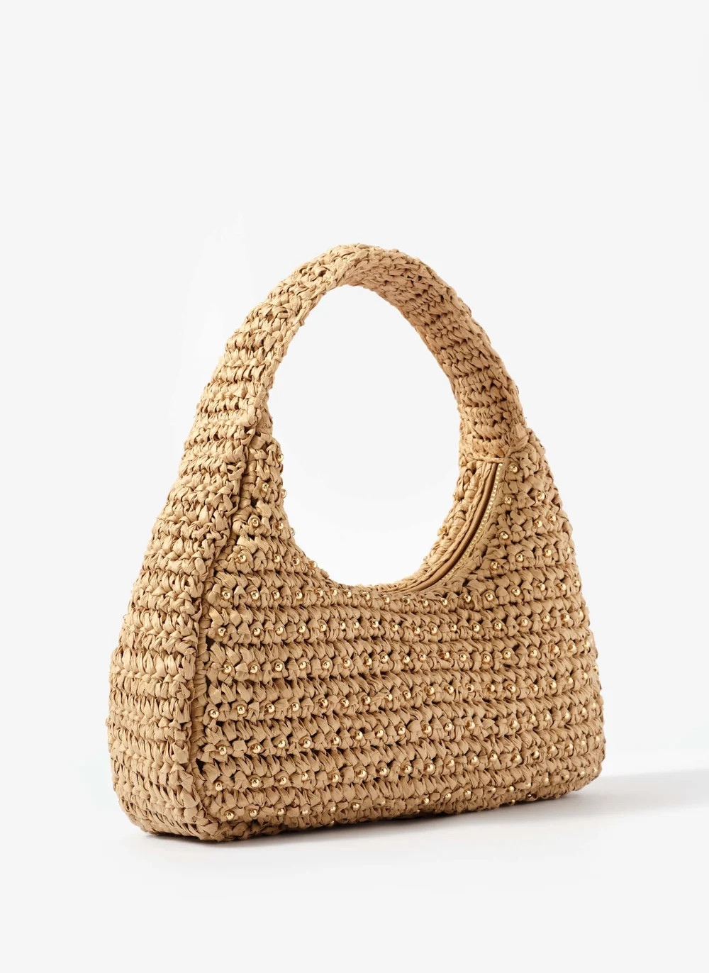 Winnie Neutral Woven Beaded Bag | Mint Velvet - UK