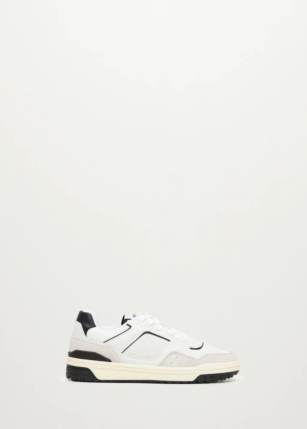 Lace-up mixed sneakers | MANGO (US)