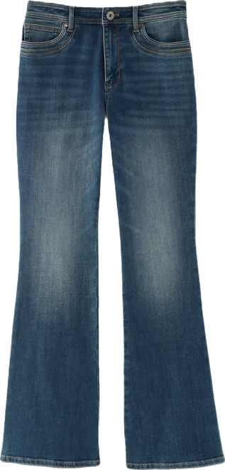 High-Rise Curved-Pocket Flare Jeans | J. Jill
