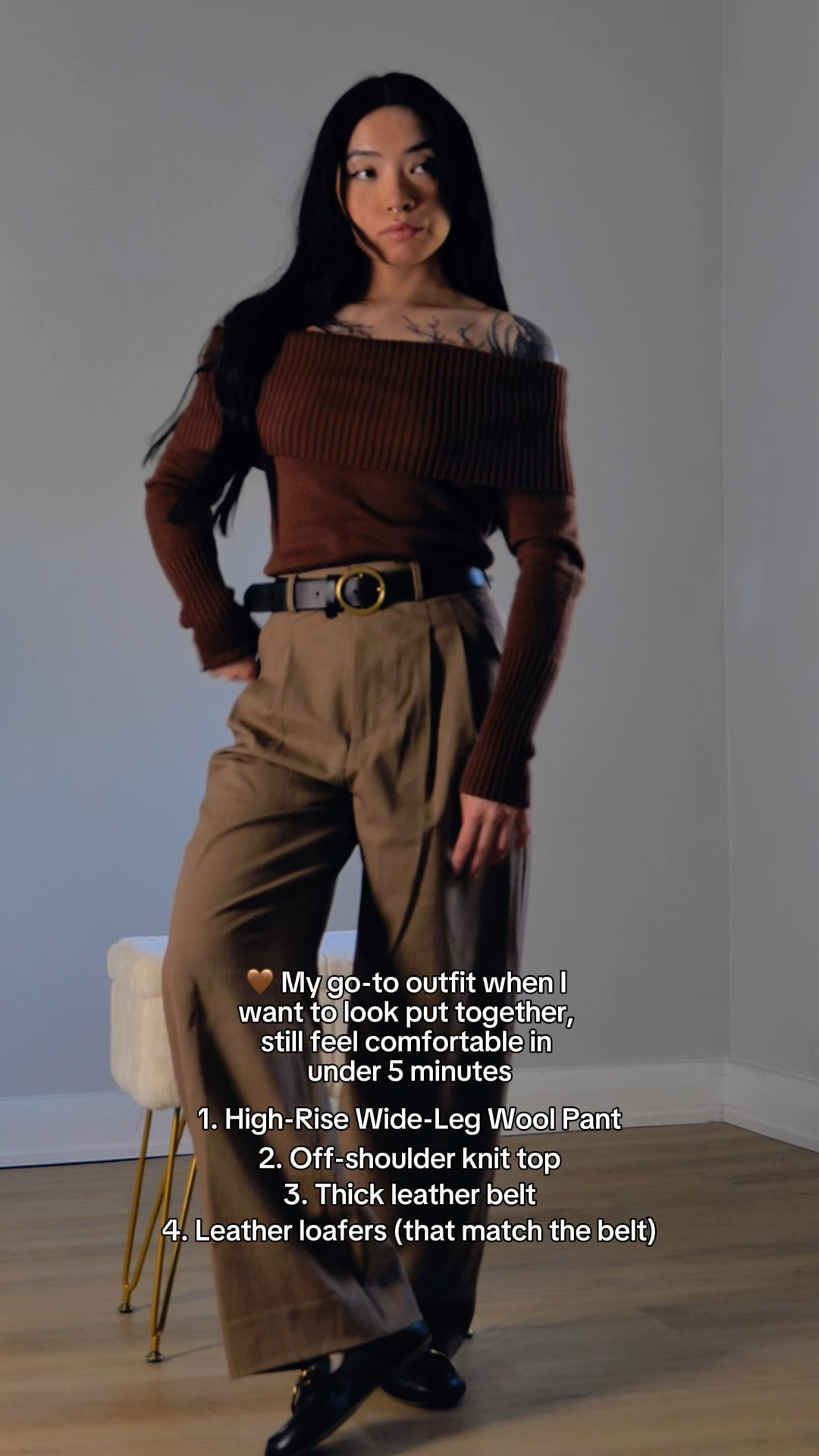 Shirt: Aritzia
Trousers: Banana Republic
Belt: Aritzia
Loafers: GEOX 

#LTKWorkwear #LTKStyleTip #LTKPetite