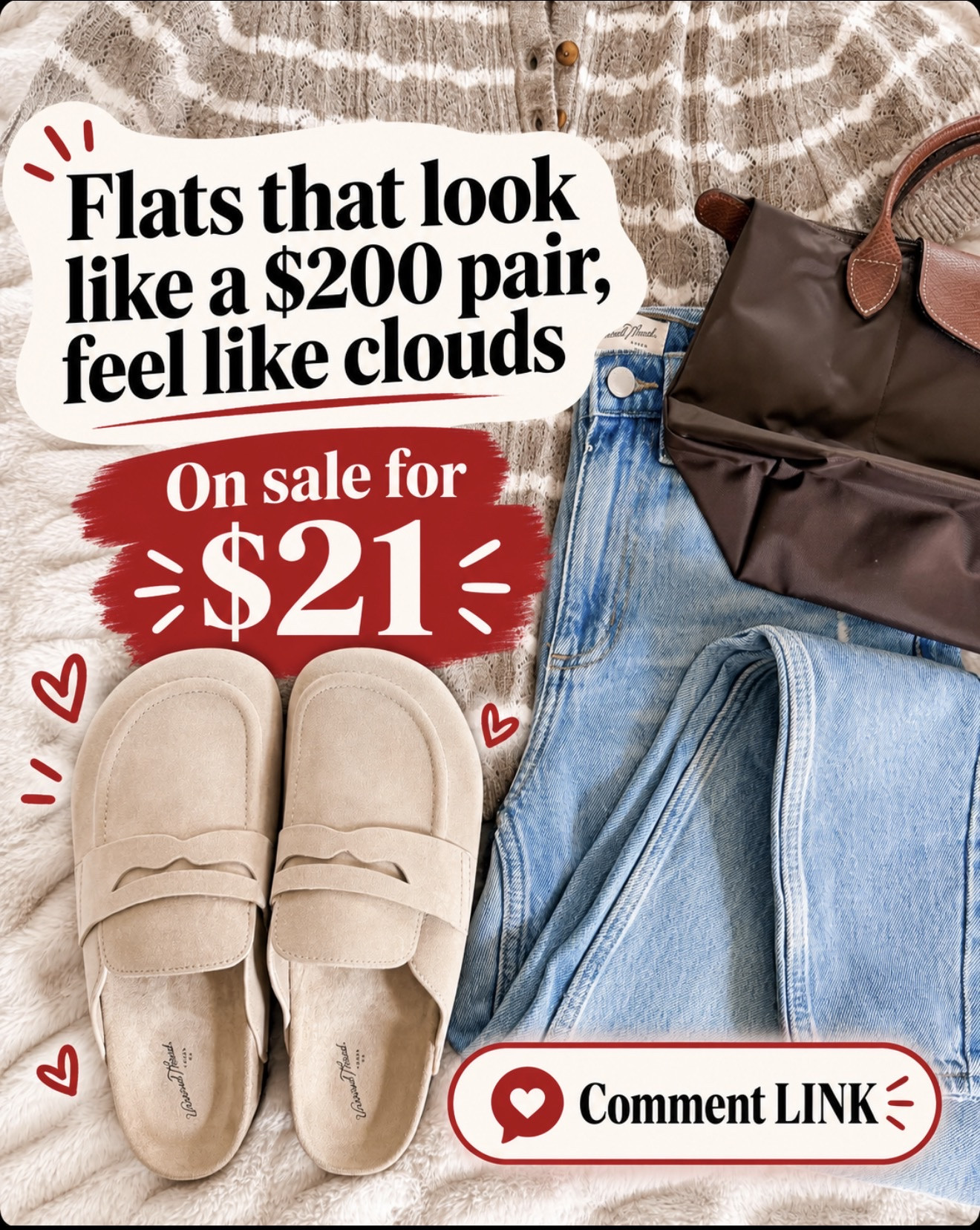 These flats look like a $200 pair but feel like actual clouds—and they’re on sale for just $21! 😍 The perfect neutral shoe for jeans, trousers and all your fall outfits.

#LTKSaleAlert #LTKOver40 #LTKootd