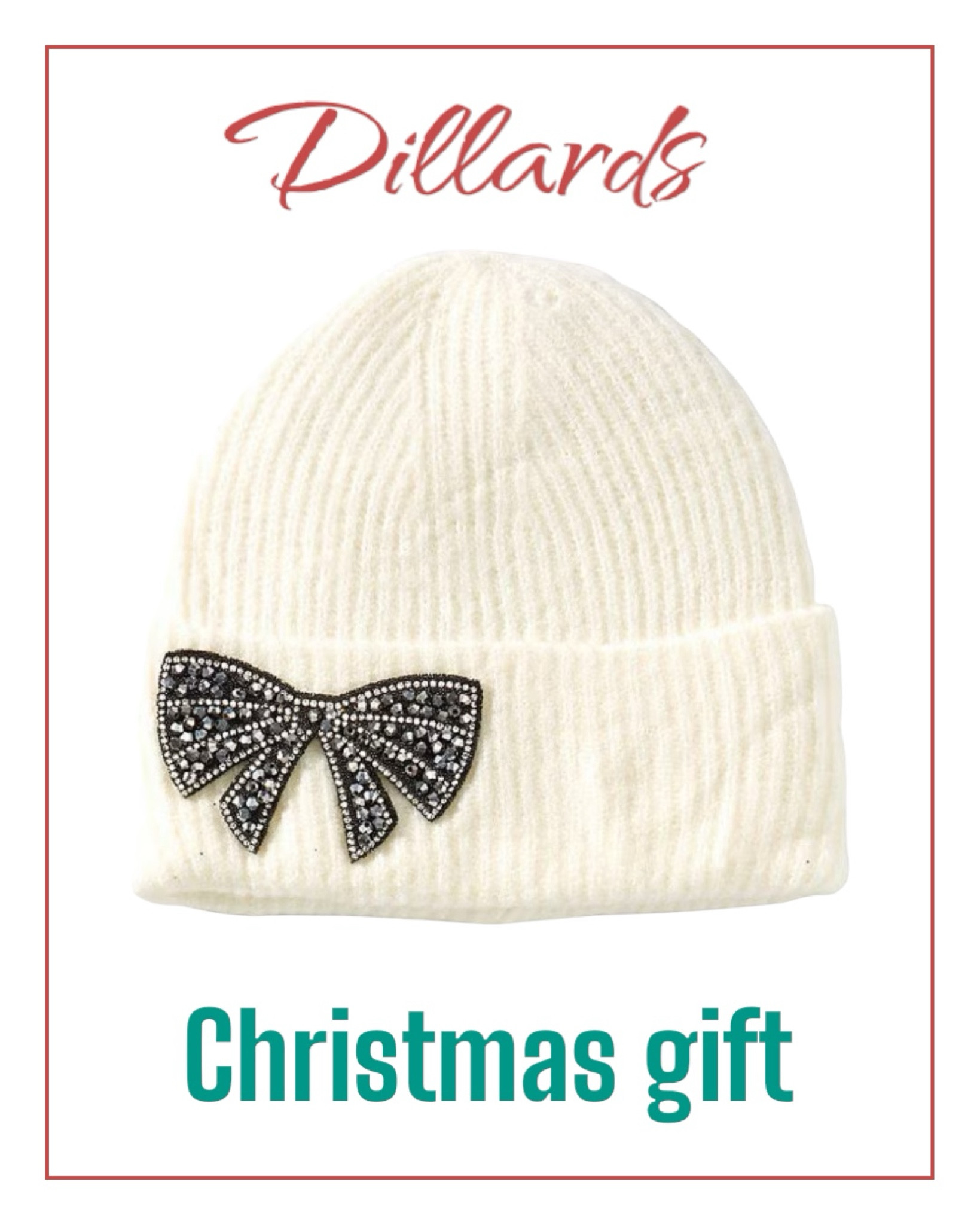 Dillards cute hat with a bow great Christmas gift

#LTKGiftGuide