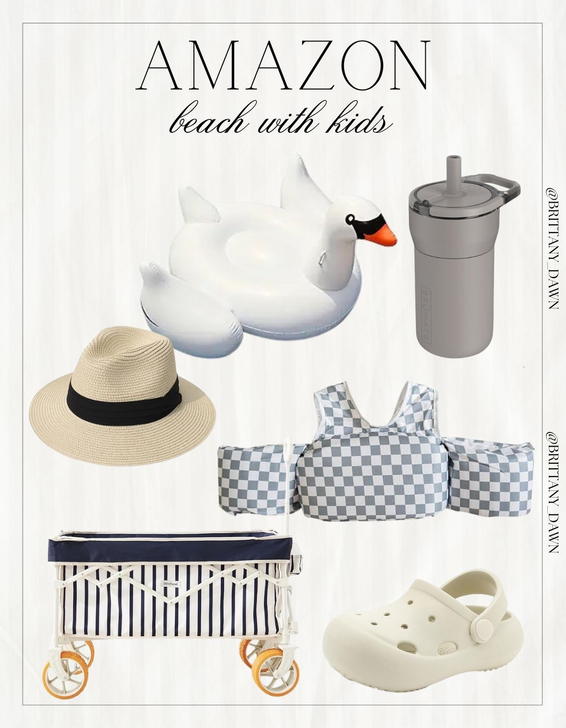 Prepping for a beach day with the kids has never looked so good! I found the most aesthetic essentials on Amazon, from this chic wagon to the cutest checkered floaties. 🦢

Keeping things organized and stylish makes mom-life so much easier. I love that these practical pieces still fit a beautiful, neutral color palette! 🤍

#AmazonHome #MomLife #BeachDay #AmazonMustHaves #FamilyVacation #TravelWithKids

#LTKTravel #LTKKids #LTKmomlife