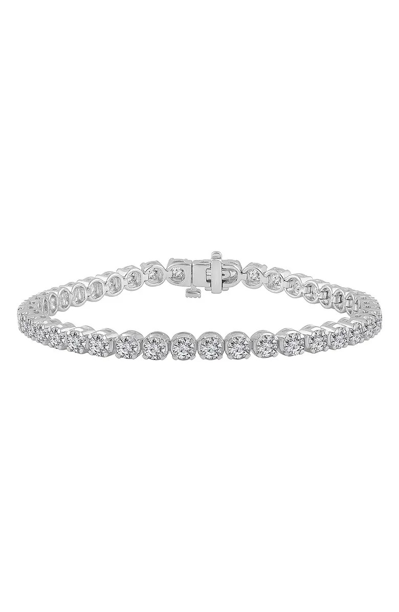 BADGLEY MISCHKA 14K White Gold Lab Grown Diamond Tennis Bracelet - 10.00 ctw | Nordstromrack | Nordstrom Rack