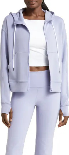 Intention Boxy Modal Blend Zip-Up Hoodie | Nordstrom