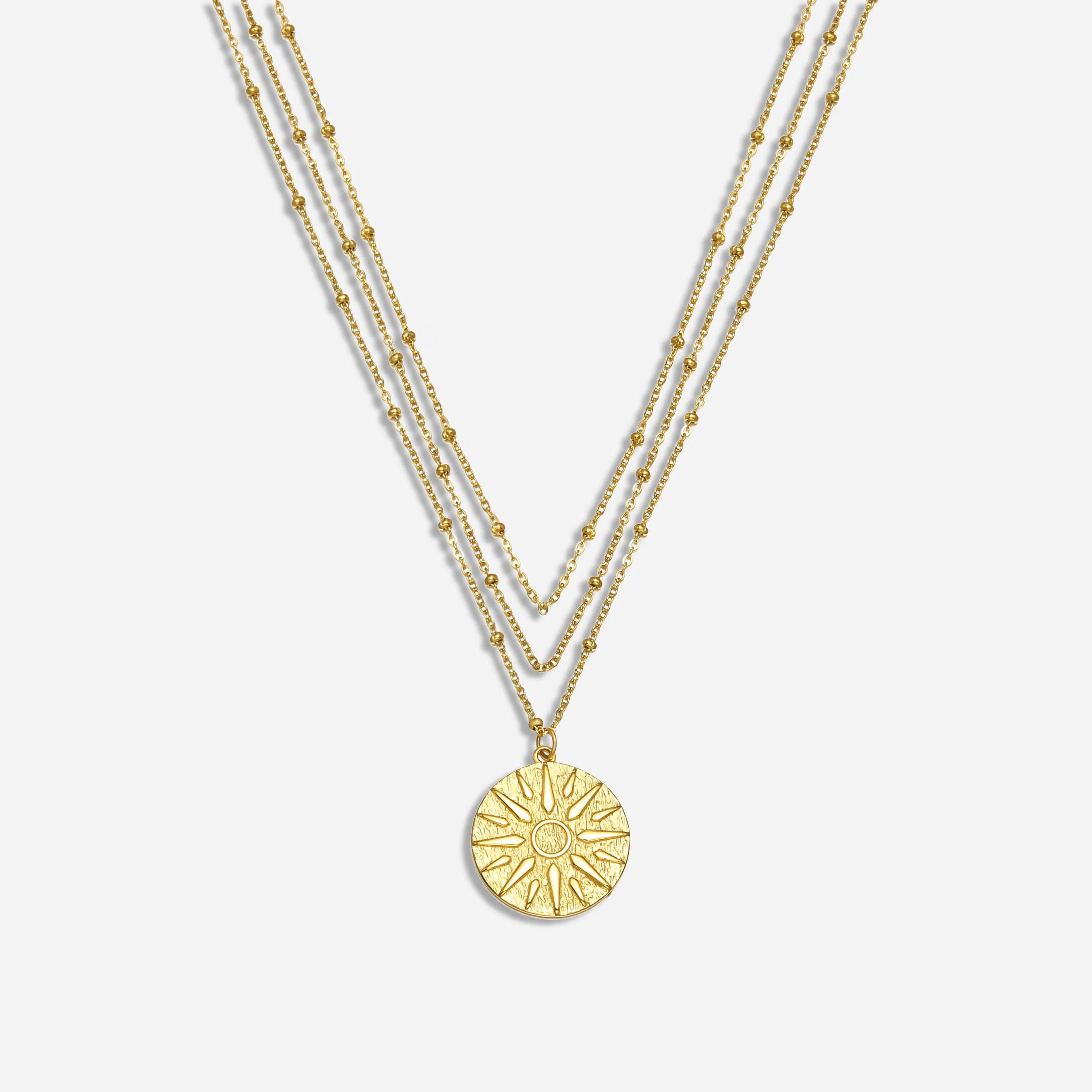 Anne Layered Pendant Necklace | Victoria Emerson