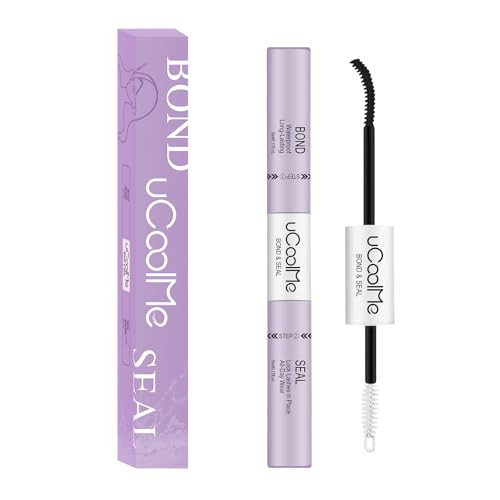 Lash Bond and Seal uCoolMe Waterproof for Lash Clusters 144Hours Super Hold Long-Lasting Non-Irritating Eyelash Glue for DIY at Home(Black Bond,10ML) | Amazon (US)