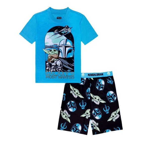 Star Wars 2-Piece Short Sleeve and Short Pajama Set, 4-12 | Walmart (US)