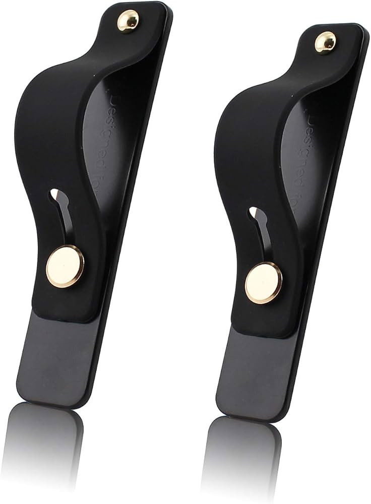 Removable and Reusable Cell Phone Grip Strap, Yetaida Telescopic Finger Kickstand Bracket Univers... | Amazon (US)