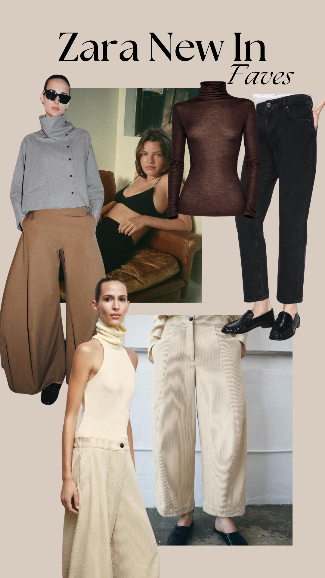 Zara New In, Casual Outfit Edit, Cotton Long-Sleeve Top, Seamless Bra Top, High-Neck Sleeveless Top, ZW Collection Denim Jeans, ZW Collection Barrel Trousers, Oversized Check Shirt, and Everyday Basics. 

 

#LTKuk #LTKwinter #LTKstyletip