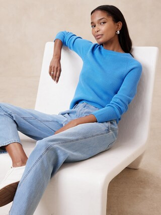 Ribbed Crew-Neck Pullover Sweater | Banana Republic Factory | Banana Republic Factory
