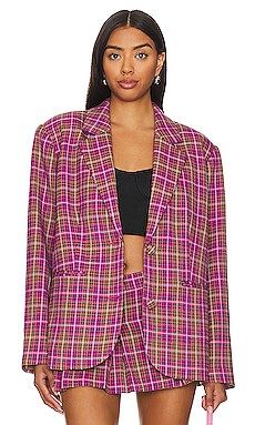 Lovers and Friends Heather Blazer in Houndstooth Multi from Revolve.com | Revolve Clothing (Global)