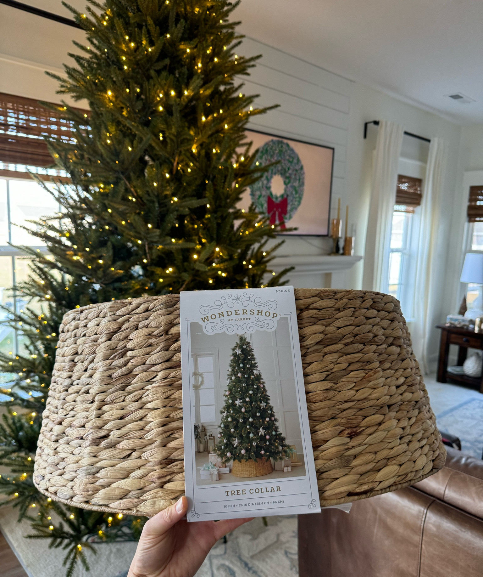 Seagrass coastal woven tree skirt / coastal tree skirt /twinkling Christmas tree/ realistic Christmas tree / viral Christmas treee

#LTKHome #LTKFamily #LTKHoliday