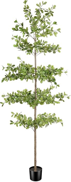 7ft Faux Black Olive Tree - Shady Lady Tree Artificial Plant with Realistic Trunk and Dense Leave... | Amazon (US)