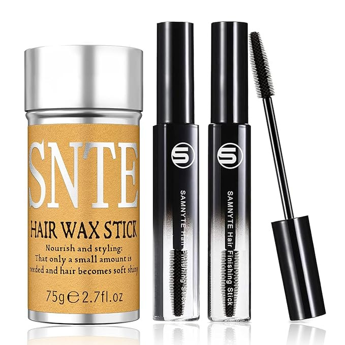 Samnyte Hair Wax Stick for Flyaways, Fly Away Hair Tamer Stick for Baby Hair, Hair Finishing Stic... | Amazon (US)