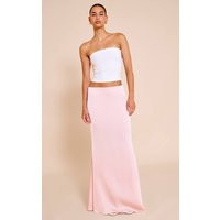Pink Satin Floaty Maxi Skirt | PrettyLittleThing US