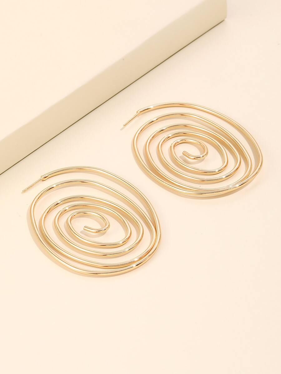 Spiral Hoop Earrings | SHEIN