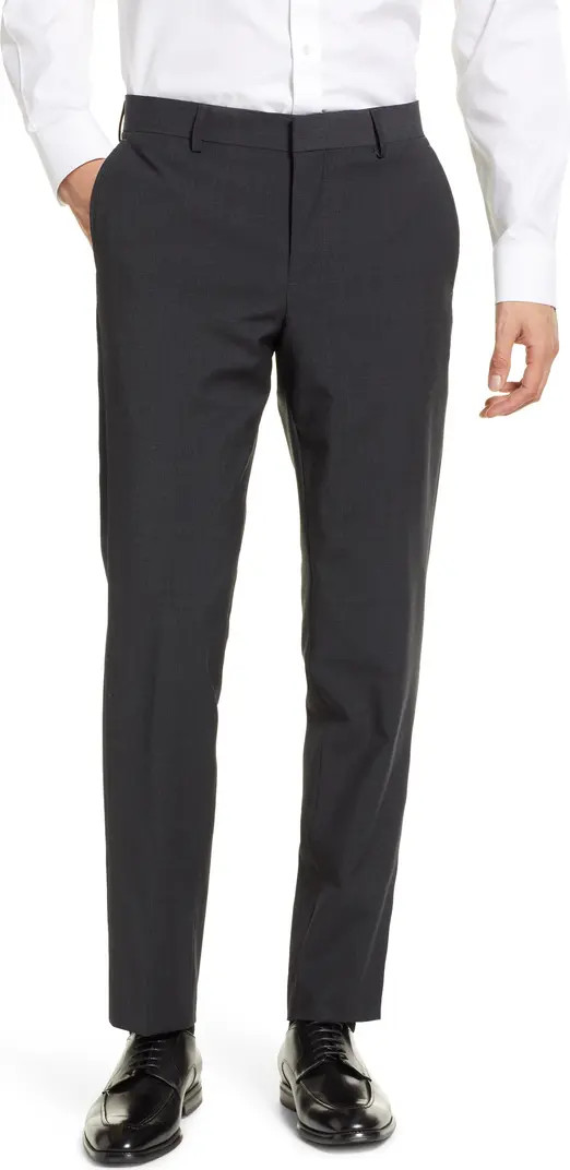 Nordstrom Trim Fit Houndstooth Wool Blend Trousers | Nordstrom | Nordstrom