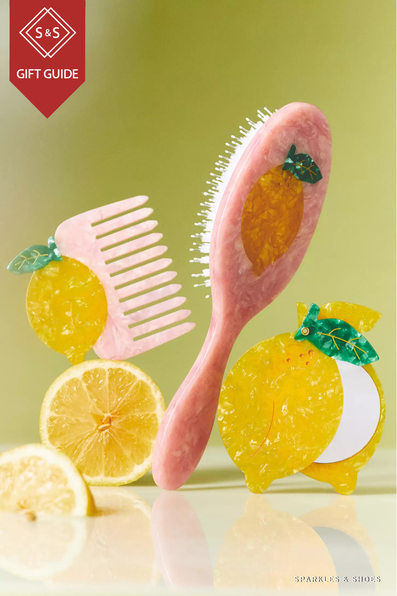 The Solar Eclipse Handpainted Acetate Hair Brush - perfect for any age!  

 