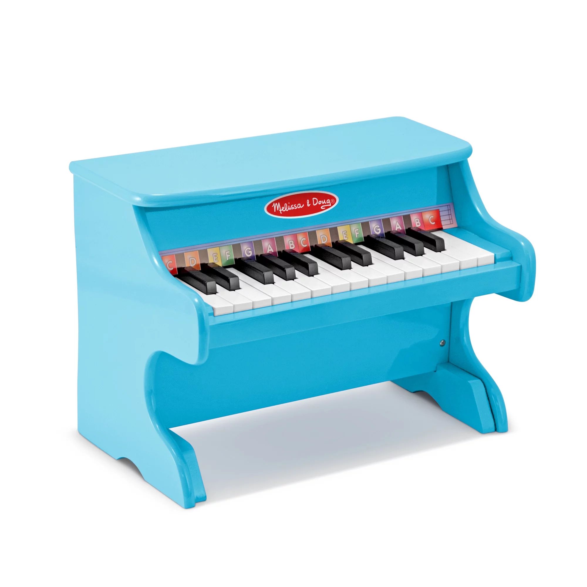 Melissa & Doug Learn-to-Play Blue Piano with 25 Keys and Color-Coded Songbook,Toy Piano for Toddl... | Walmart (US)