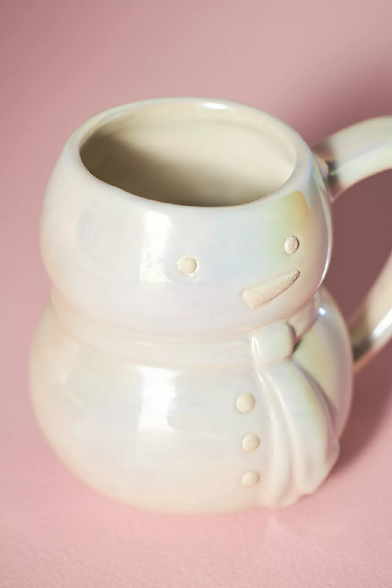 Merry Luster Snowman Stoneware Mug | Anthropologie (US)