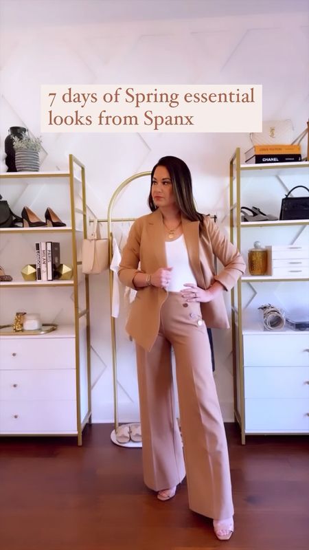 Spring outfit ideas- work looks - casual spring outfits - all from Spanx - use code BESTYLEDCOXSPANX for 10% off plus free shipping at check out 

#LTKSeasonal #LTKVideo #LTKover40