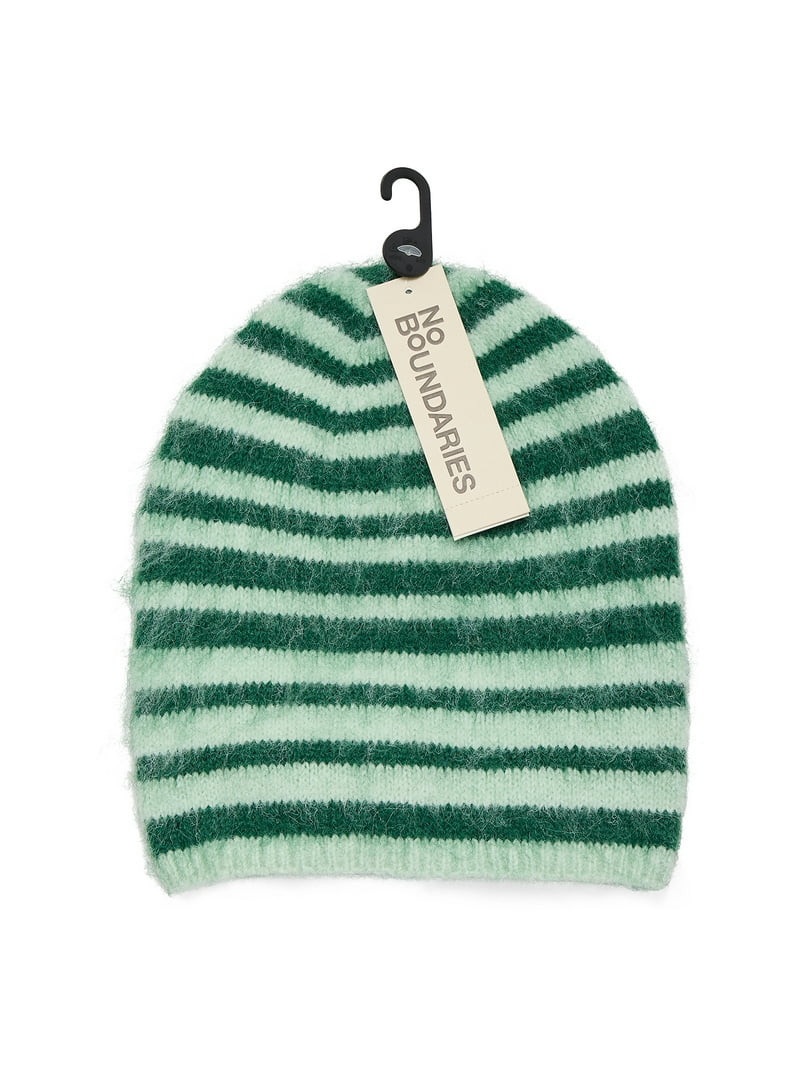 No Boundaries Cozy Beanie Hat, Women's, Mint Multi | Walmart (US)