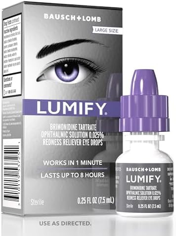 LUMIFY Eye Drops for Red Eyes, Redness Reliever for Brighter Looking Eyes, Works in 1 Minute & La... | Amazon (US)