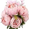 Duovlo Springs Flowers Artificial Silk Peony Bouquets Wedding Home Decoration,Pack of 1 (Spring L... | Amazon (US)
