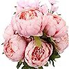Duovlo Springs Flowers Artificial Silk Peony Bouquets Wedding Home Decoration,Pack of 1 (Spring L... | Amazon (US)