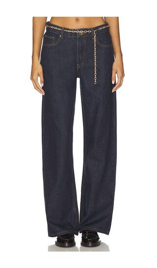 LIONESS Rising Jean in Blue. - size XXL | Revolve Clothing (Global)