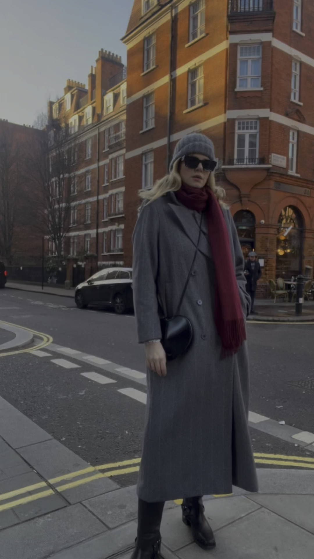 Net a porter, burgundy scarf, grey maxi coat, Alessandra rich coat, biker boots, alaia heart bag, chic winter outfit

#LTKeurope #LTKVideo #LTKover40