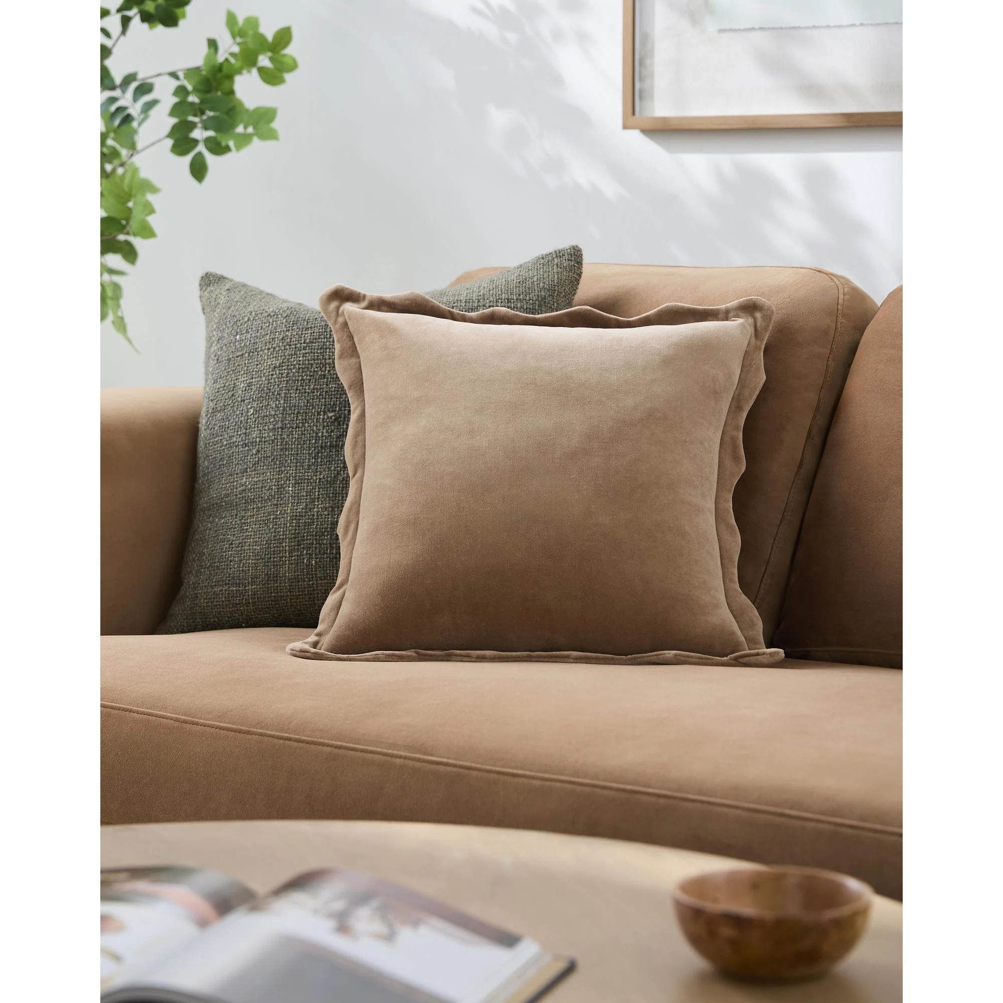 Collier Scalloped Edges Cotton Throw Pillow | Wayfair North America