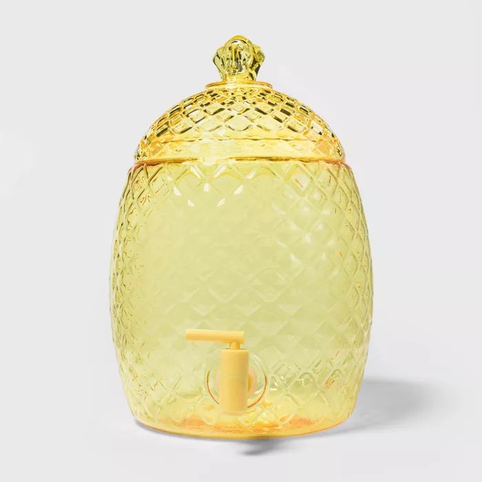 1.8gal Plastic Pineapple Beverage Dispenser Yellow - Sun Squad™ | Target