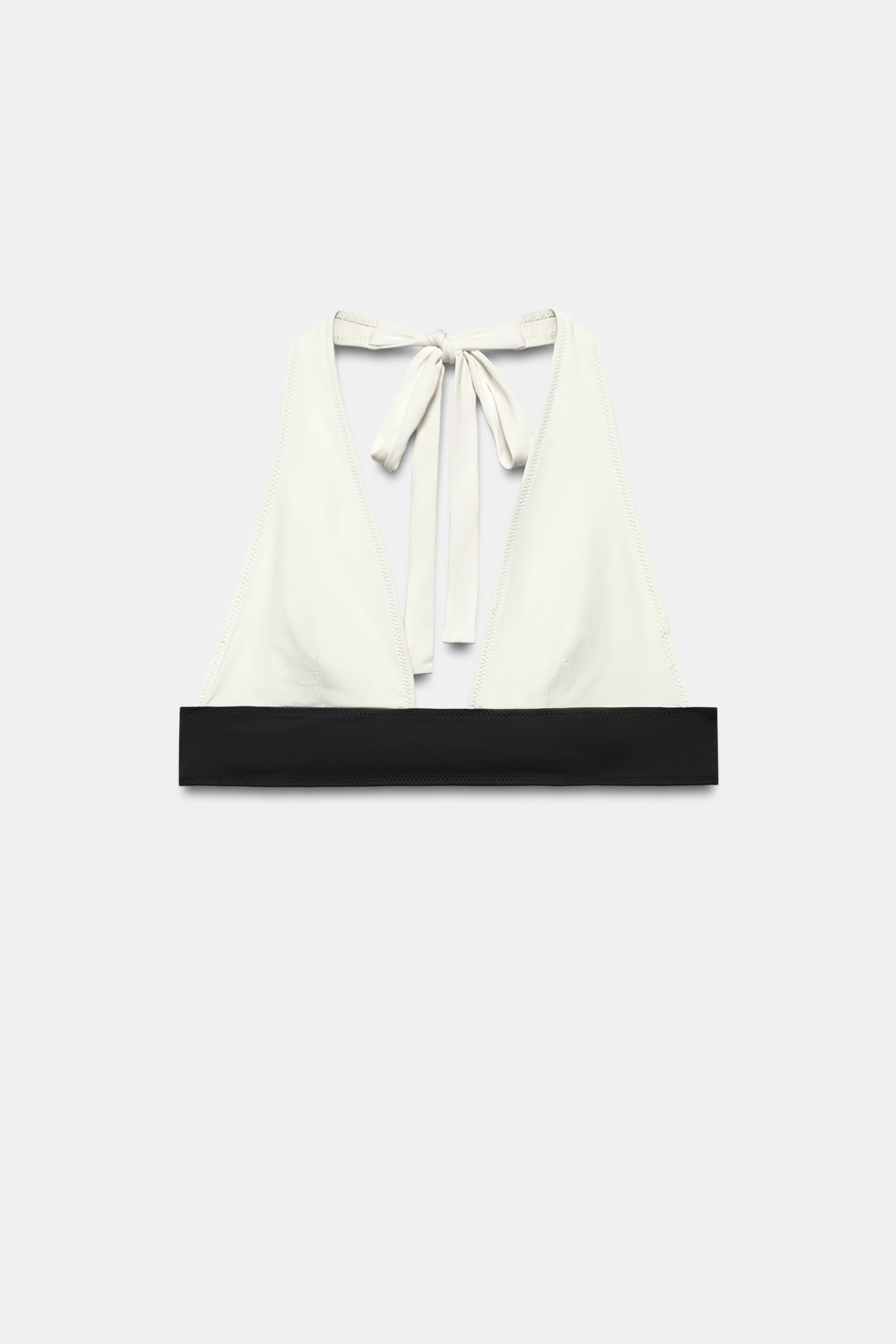 CONTRAST BIKINI TOP | Zara US