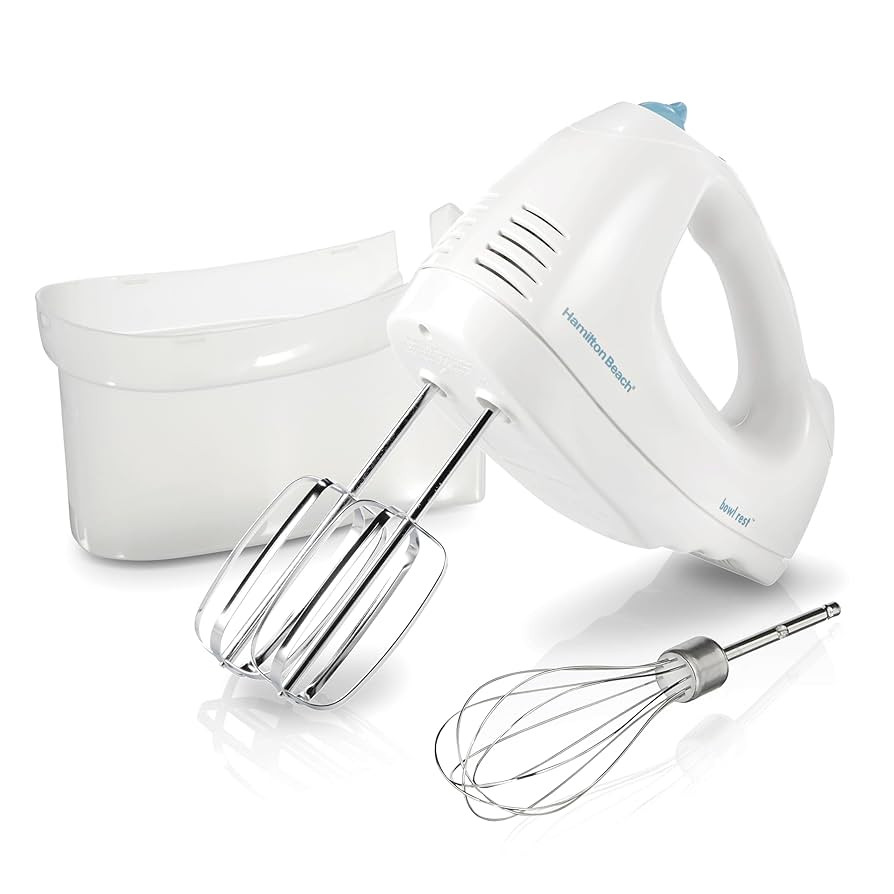 Hamilton Beach 6-Speed Electric Hand Mixer with Whisk, Traditional Beaters, Snap-On Storage Case,... | Amazon (US)