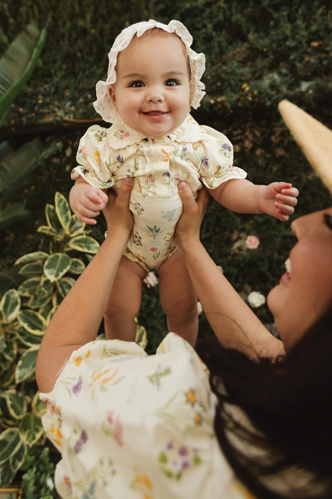 Baby Sophia Romper in Garden Flowers | Ivy City Co