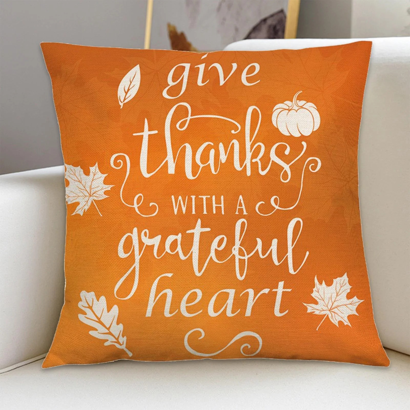 Clearance Items!Pamqxs 18Inch Fall Pillow For Fall Decor Autumn Pumpkin Theme Farmhouse Decorativ... | Walmart (US)