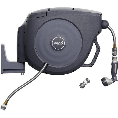 Vego Garden 130" Retractable Hose Reel Set Tidepool Blue | Target