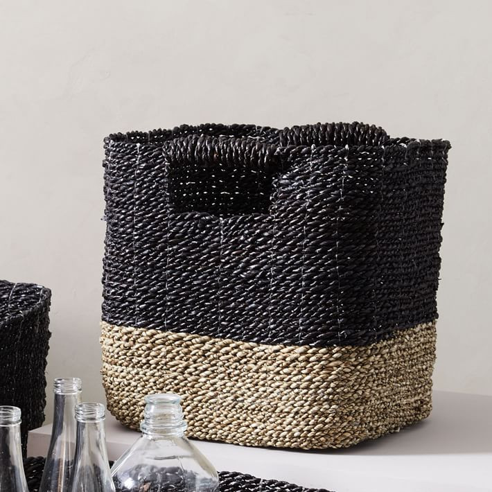 Two-Tone Woven Baskets | West Elm (US)