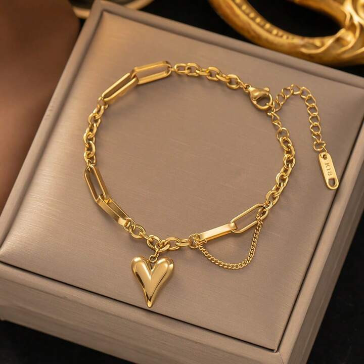 Heart Shaped Pendant Bracelet | SHEIN