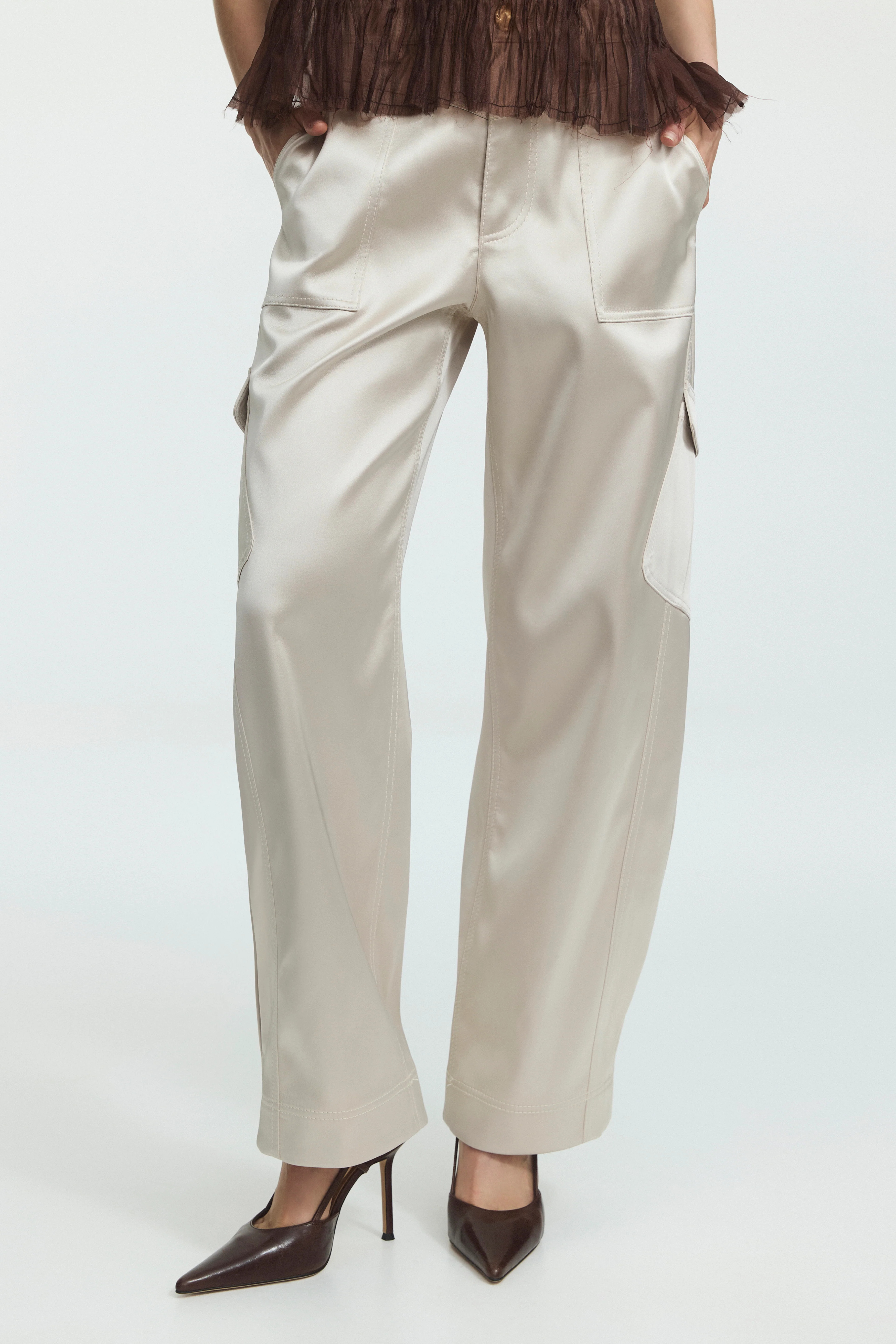 Ardena Satin Cargo Pant | aje. (US, UK, Europe, ROW)