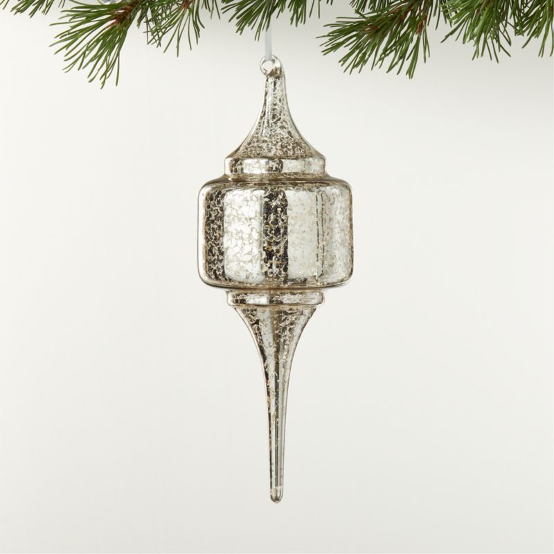 Mea Mercury Glass Christmas Tree Ornament | CB2 | CB2