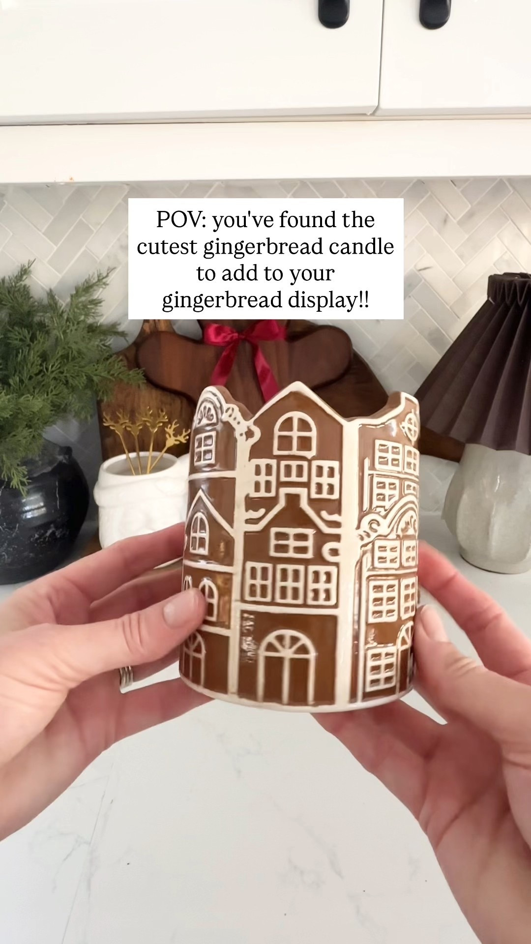 The cutest gingerbread candle to add to your display!!

#LTKHoliday #LTKSeasonal #LTKHome