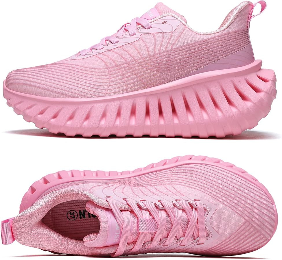 GSLMOLN Wowen Walking Shoes Casual Shoes Breathable Walking Sneakers for Workouts Cushioned Flexi... | Amazon (US)