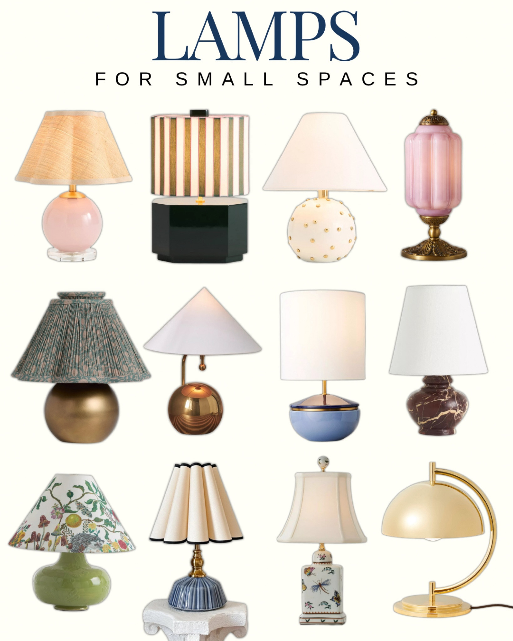 Lamps for those small tables and shelves! 

#LTKFindsUnder100 #LTKStyleTip #LTKHome