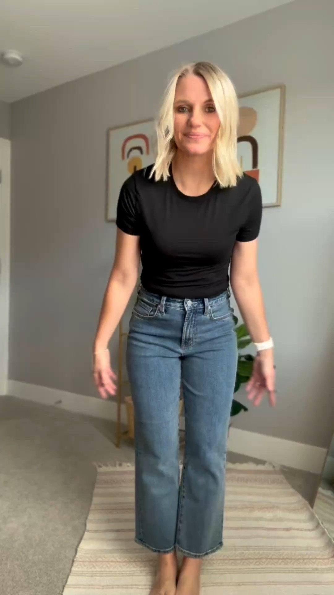 What I wore then vs. what I wore now! 🖤
Today I am recreating an outfit I wore in 2017! This outfit formula of black pants + striped top + denim jacket has always been one of my favorite combinations over the years. I’m using my current wardrobe favorites to recreate this look to give it a modern feel.